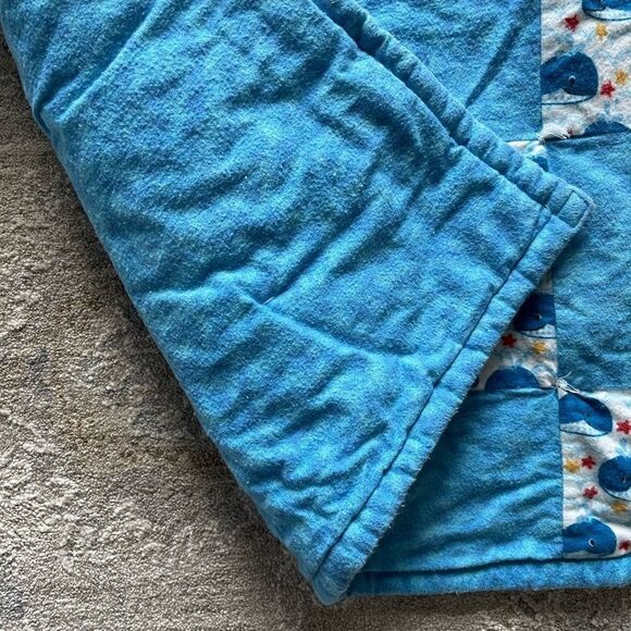 Handmade Baby Quilt - Whale - Picture 4 of 6